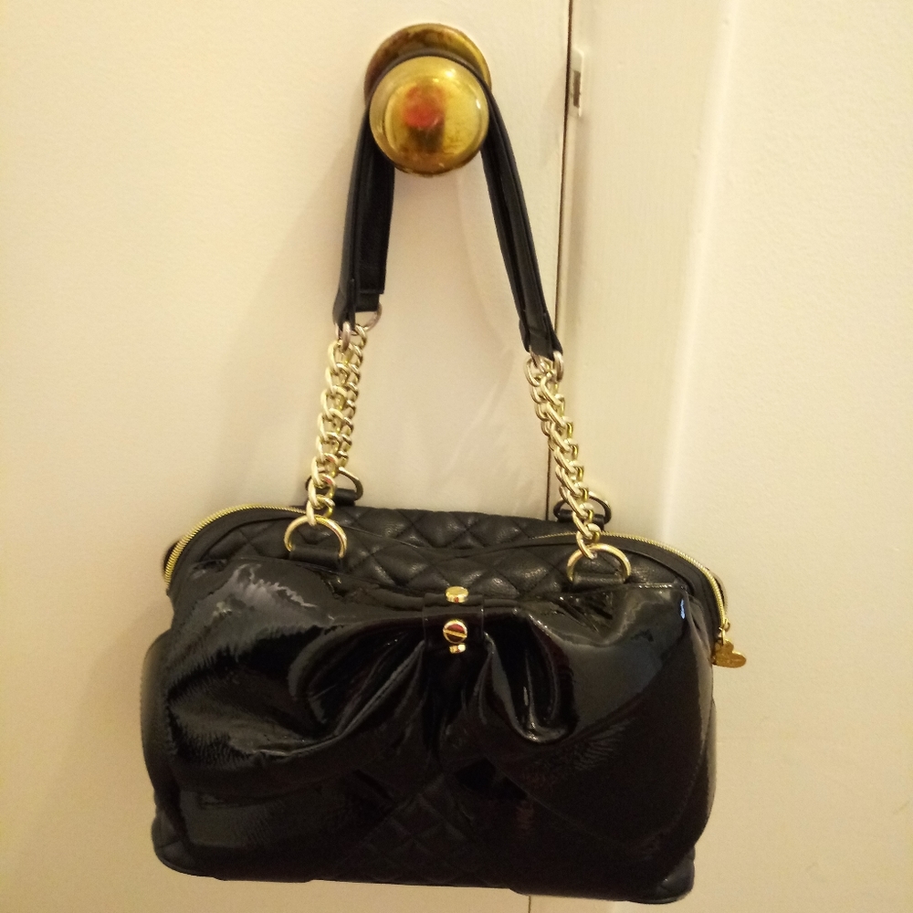 Betsey Johnson Quilted Handbag Like New!